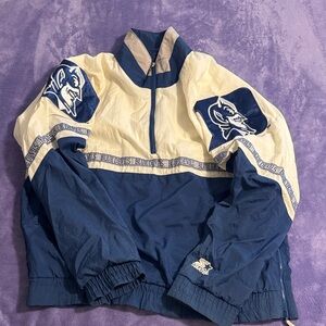 Vintage STARTER Jacket Duke University Blue Devils XL